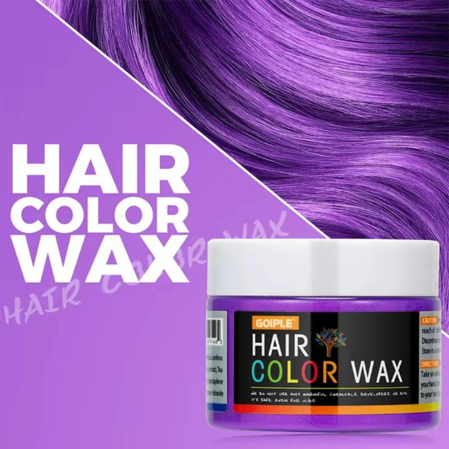 Valentine's Day DIY Hair Dyed Mud Hair Colour Wax Easy To Wash Coloring Cream One-time Hairs Beard and Eyebrows Colour Products Peaceful Pleasures Health and Wellness Purple 40g