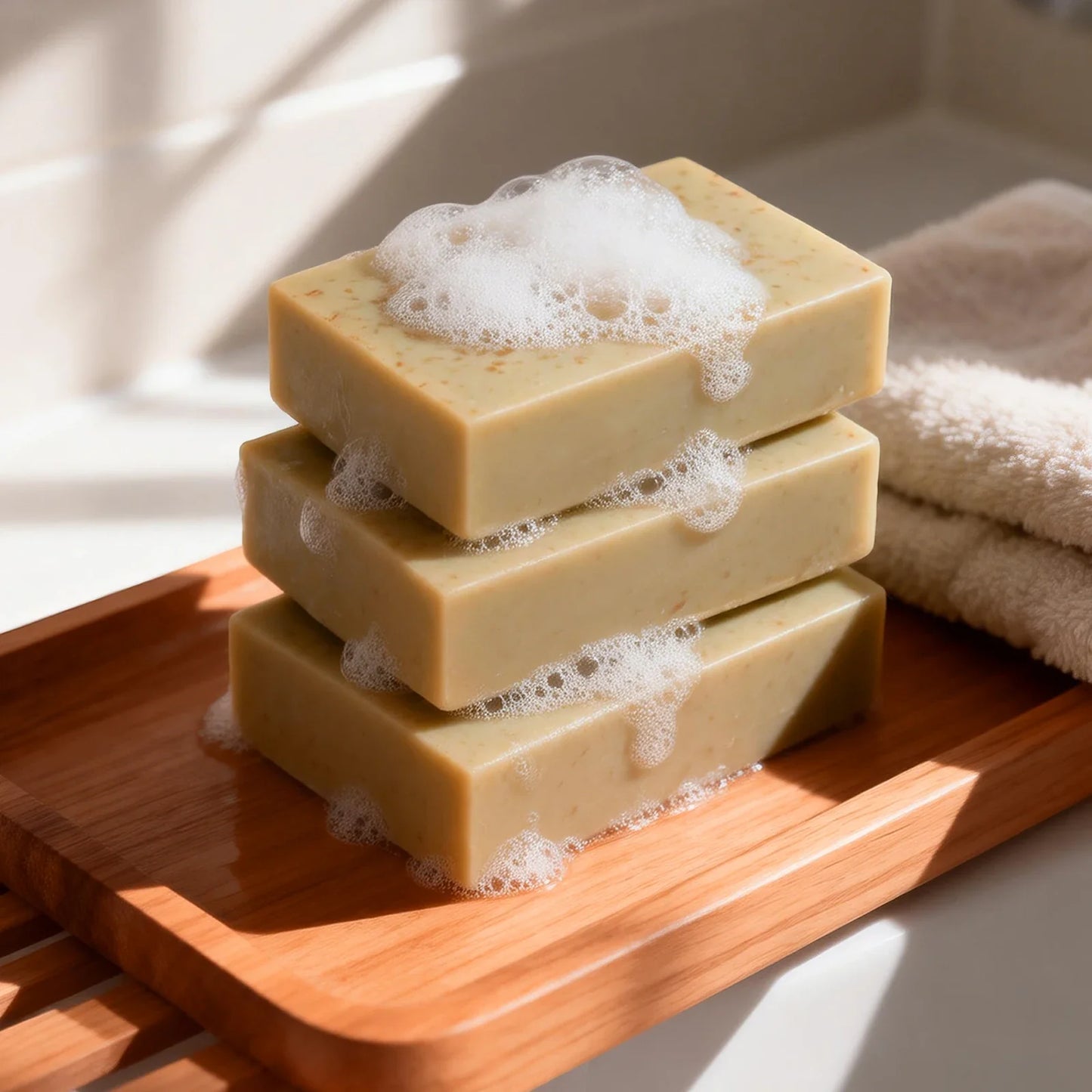 Handmade Oatmeal Soap Bar – Exfoliating & Moisturizing | YURHERSU