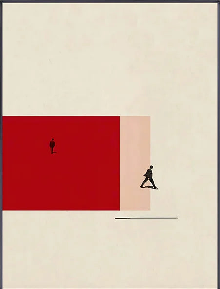 Humorous Nordic Figure Canvas Wall Art | Colorful Funny Poster