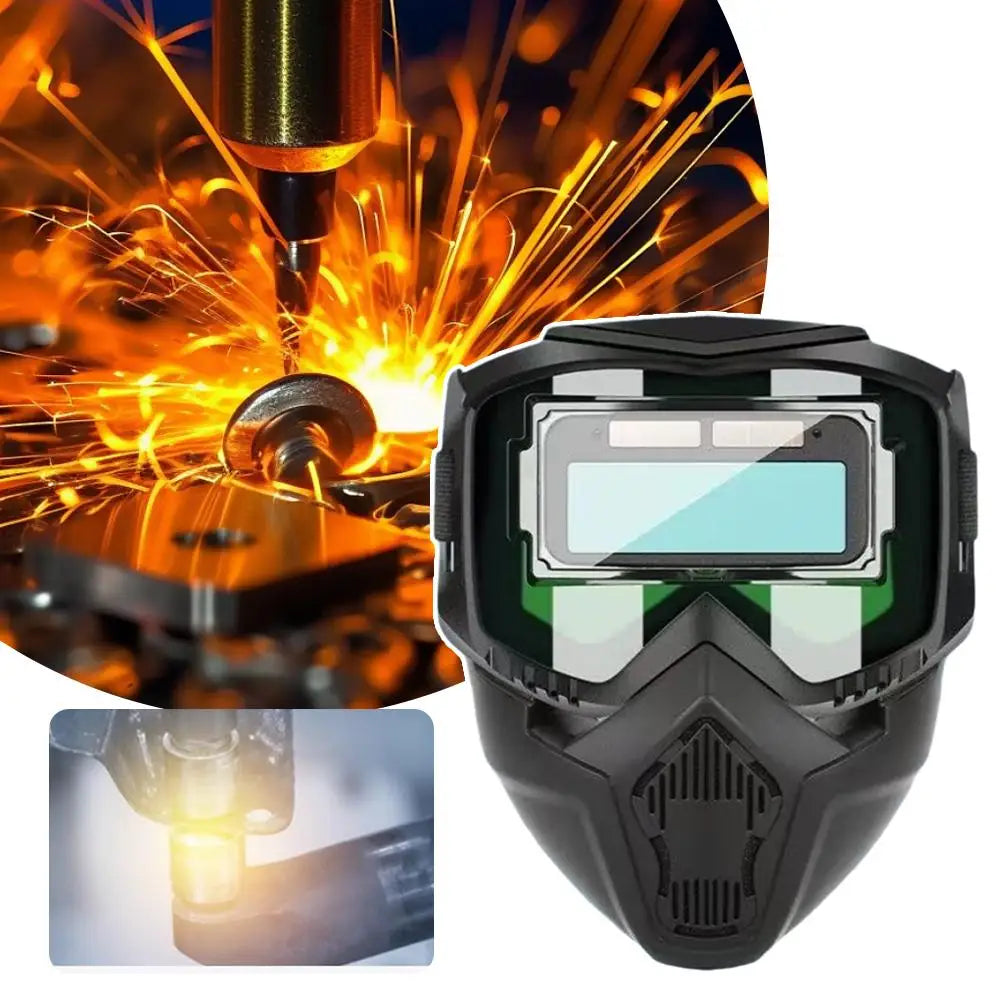 Auto-Darkening Welding Helmet – Anti-Glare Head-Mounted Mask
