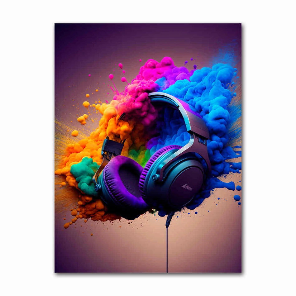 Colorful Game Controller Wall Art Poster Prints Nordic Aesthetic Picture Canvas Painting Gaming Boy Room Home Decoration Peaceful Pleasures Health and Wellness