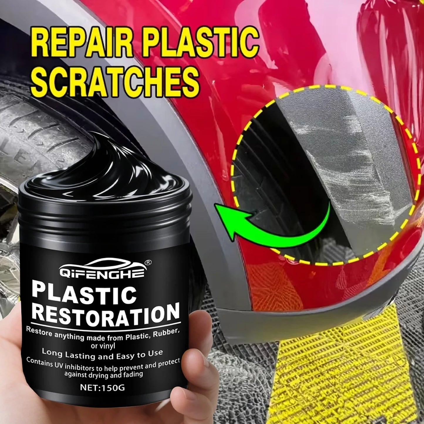 Car Plastic Restorer Polish Paste 150g – Shine & Protection