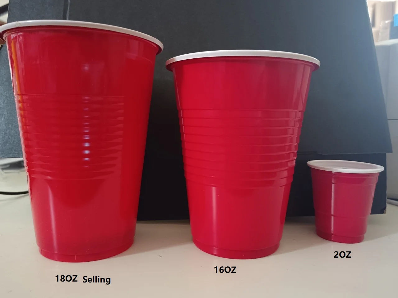 50PCS 18OZ Party Disposable Cups Red Plastic Cup for Beer Pong Kit for Juice on your Birthday Wedding or Graduation Party Peaceful Pleasures Health and Wellness