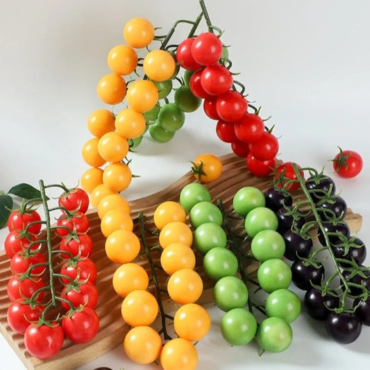 Foam Artificial Tomato String Garland | Farmhouse Home Decor Faux Vegetable Decor Oasis Select
