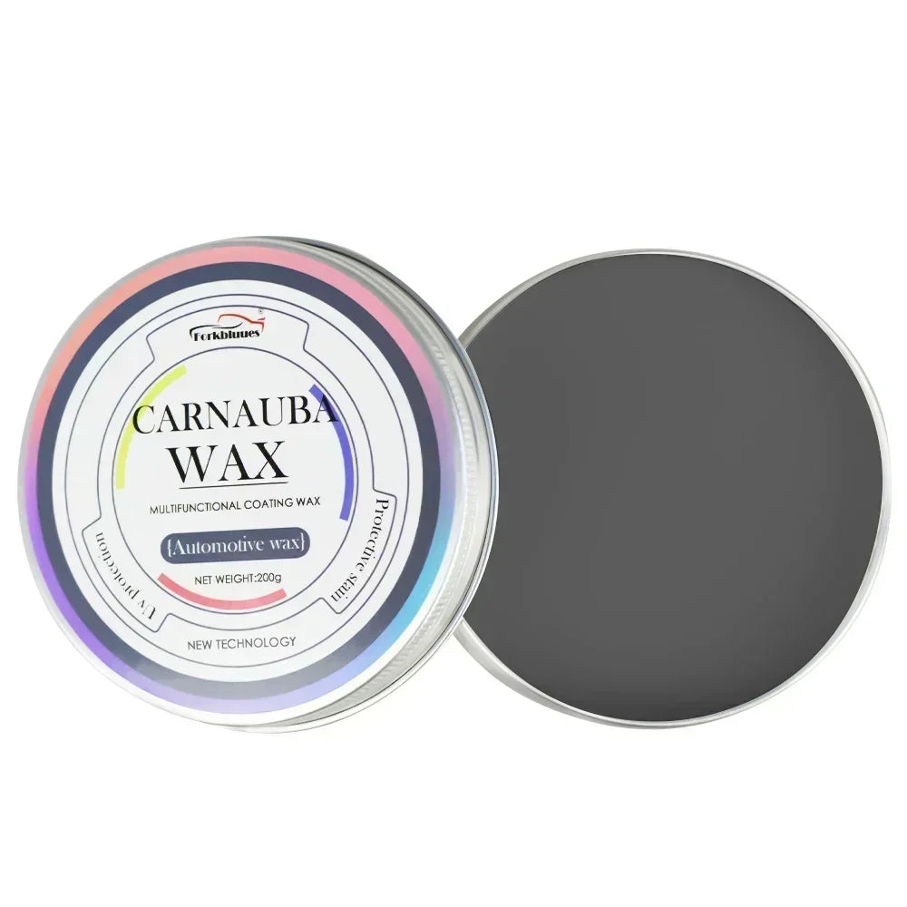 Carnauba Paste Car Wax Auto Paint Care Wax Brazilian Polishing Wax Paste High Gloss Shine Super Hydrophobic Coating Glazing Peaceful Pleasures Health and Wellness For black car