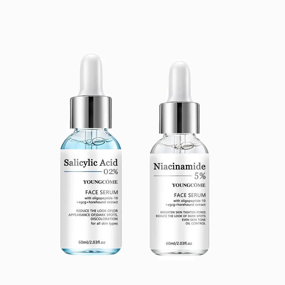 YOUNGCOME Salicylic Acid 5% Niacinamide Ceramide Face Serum Set