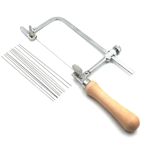 Jeweler's Adjustable Saw Frame Kit | 12 Blades & Work Platform Jeweler's Saw Kit Peaceful Pleasures Health and Wellness
