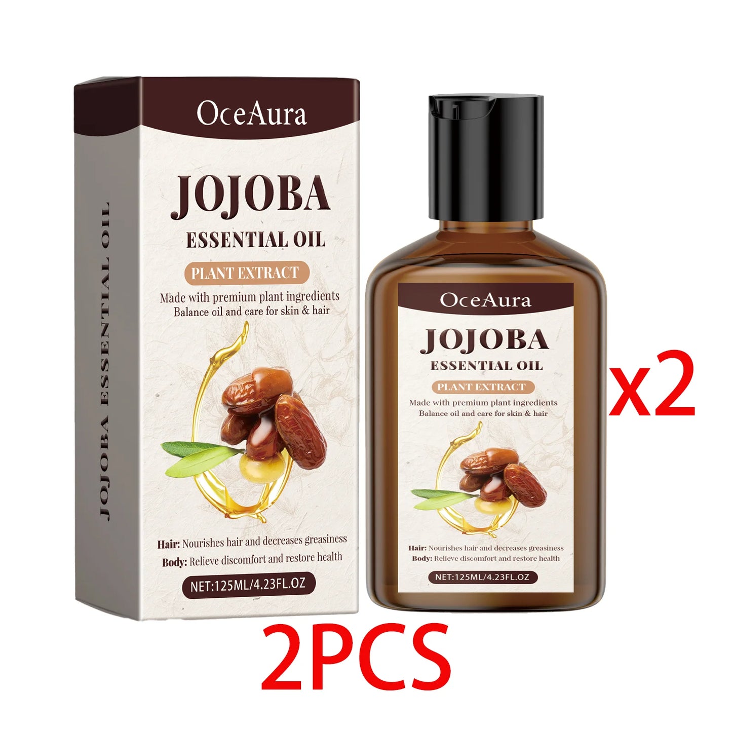 OceAura Jojoba Dry Oil – Face, Hair & Body Moisturizer 125ml