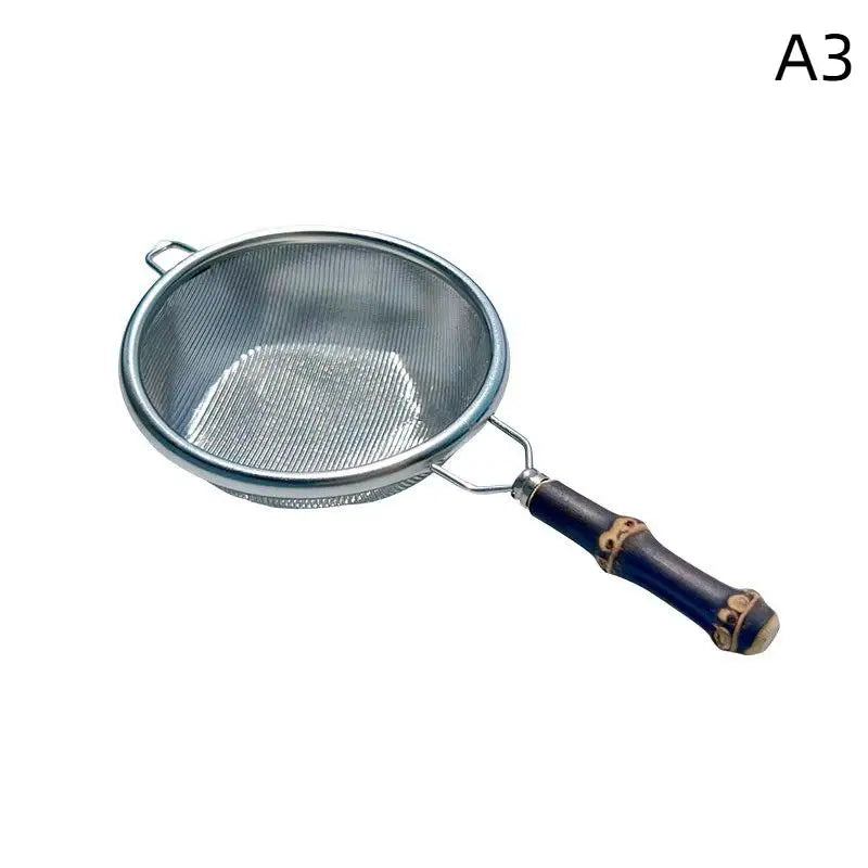 Stainless Steel Matcha Sifter & Tea Strainer | Bamboo Handle Tea Strainer Peaceful Pleasures Health and Wellness A3