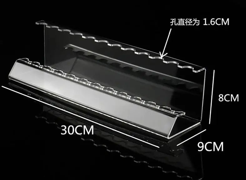 Clear Acrylic Pen & Brush Organizer Stand – 6 or 12 Slots
