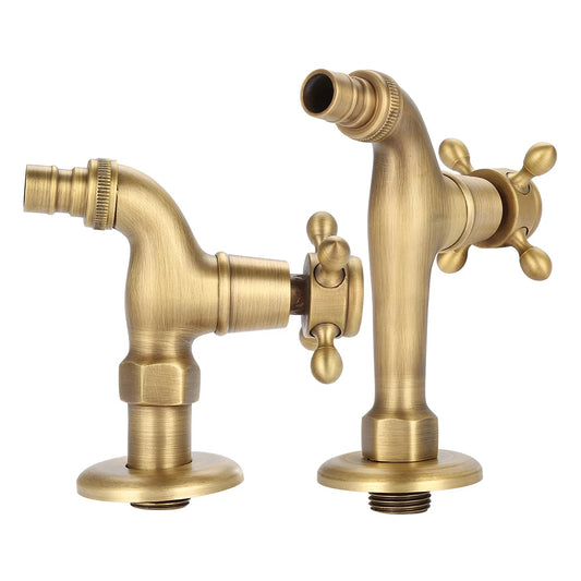 Vintage Solid Brass Single Handle Faucet Washing Machine Wall Mounted Peaceful Pleasures Health and Wellness