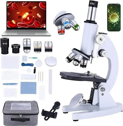 Optical Microscope 40X-2400X Primary School Children's University Middle School Professional Laboratory Peaceful Pleasures Health and Wellness Without eyepiece