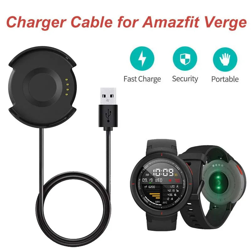 for Amazfit Verge A1811 Charger Cable Smart Watch Replacement Charging Cable For Amazfit Verge Lite A1801 USB Chargers Dock Peaceful Pleasures Health and Wellness