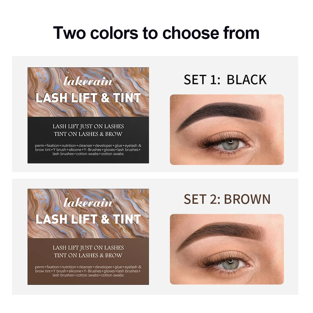 Lash Fast Lift And Tint Kit Professional Eyelash Perm Kit 2in1 Lashes Tint Brow Lashes Tint Brow Dye Eyes Eyelash Eyebrow Makeup Peaceful Pleasures Health and Wellness