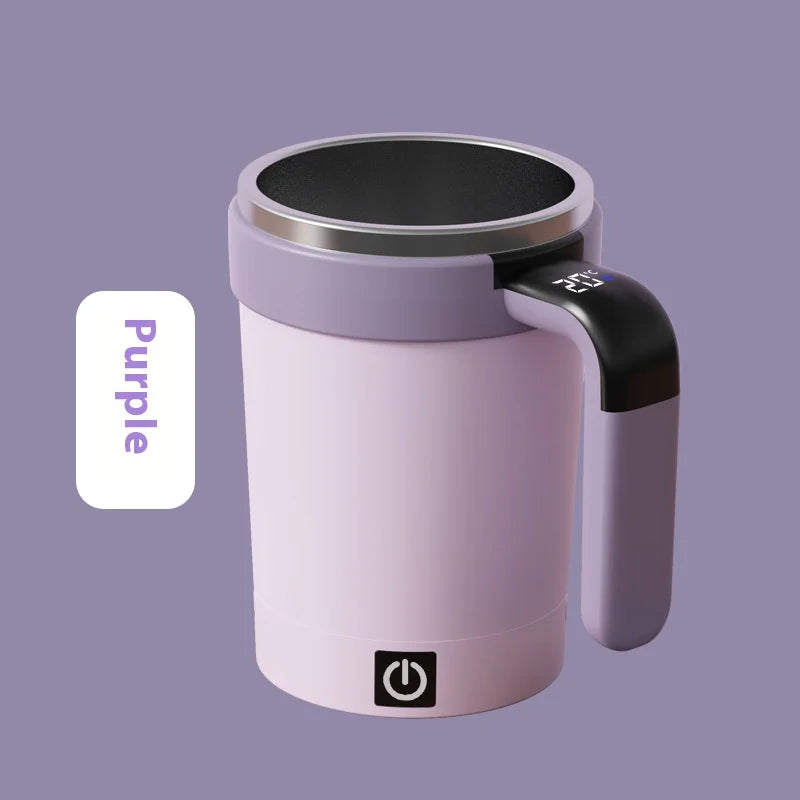 Smart Self-Stirring Insulated Cup with Temperature Display 380ml
