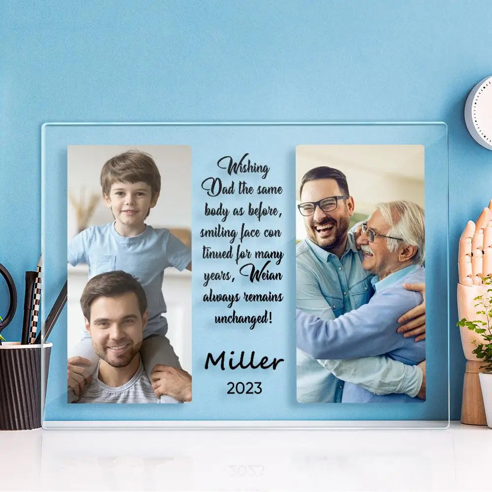 Custom Acrylic Plaque | Personalized Photo & Quote Gift for Mom Dad