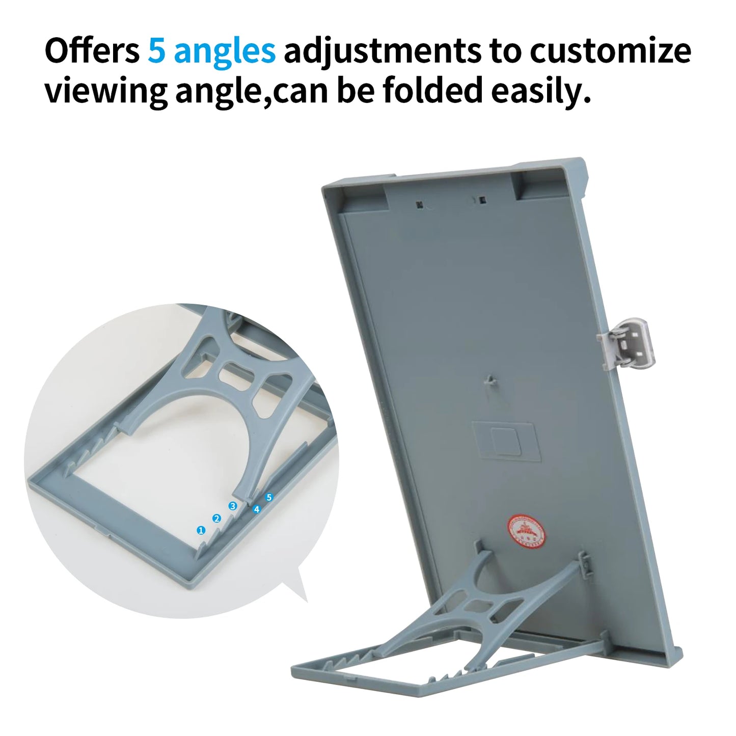 A4 Desktop Document Holder with Adjustable Clip & Line Guide