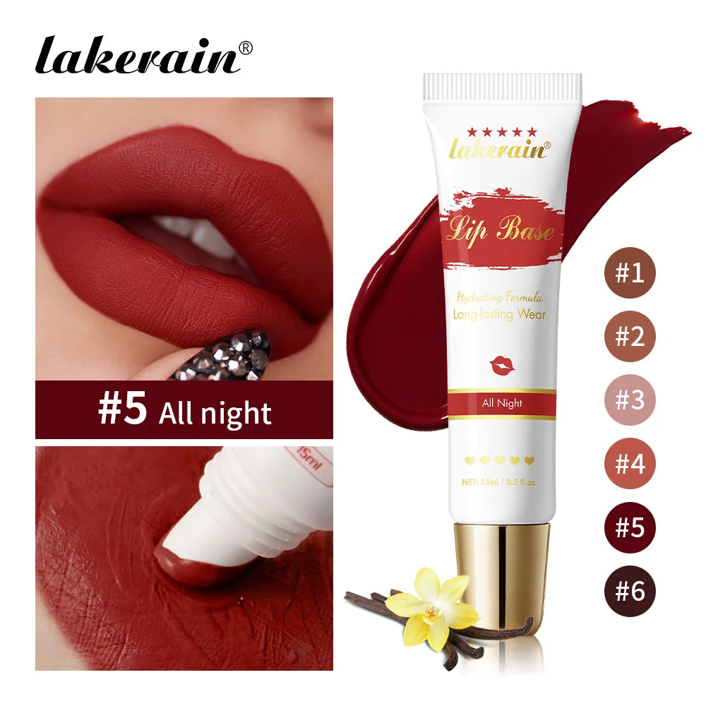 Lakerain Lip Base Cream Moisturizing Highly Pigmented Long-lasting Hydrating Matte Finish Smudge-proof 2 in 1 Lip & Cheek Cream Peaceful Pleasures Health and Wellness