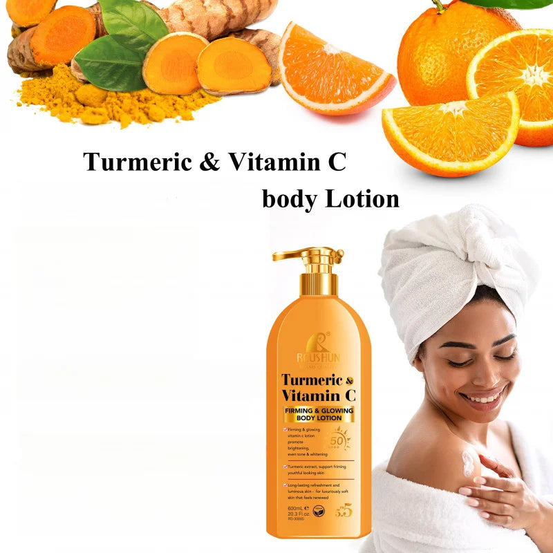 ROUSHUN Turmeric Vitamin C SPF50 Sunscreen Body Lotion 2-in-1