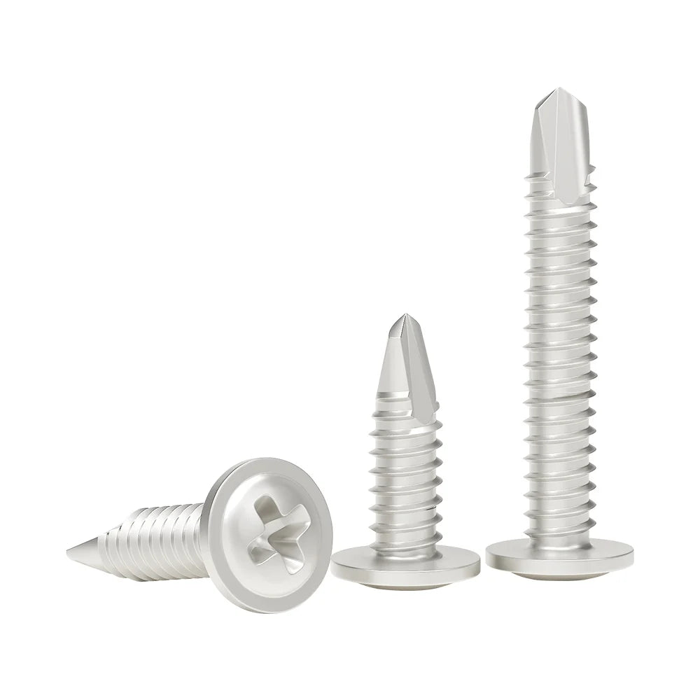 M4.2 Self-Tapping Tek Screws 410 Stainless Steel Truss Head