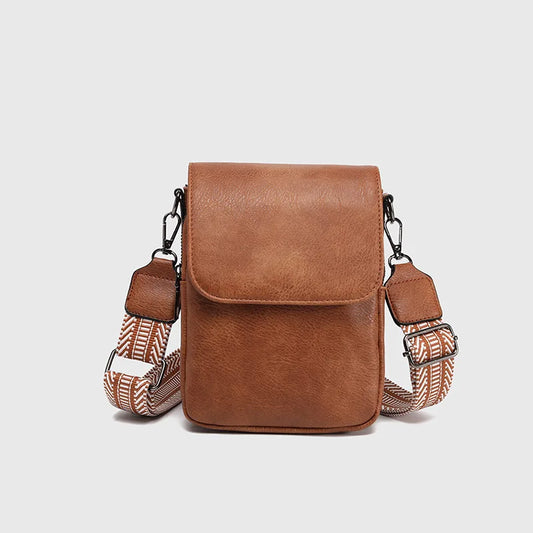 Retro Mini Crossbody Bag for Women | Vintage PU Square Purse Mini Crossbody Bag Peaceful Pleasures Health and Wellness