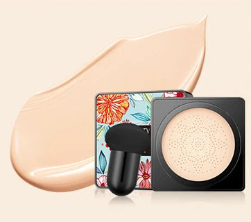 Air Cushion Foundation Concealer Whitening Liquid foundation Waterproof Brighten Face Base Makeup Peaceful Pleasures Health and Wellness 02Lvory White