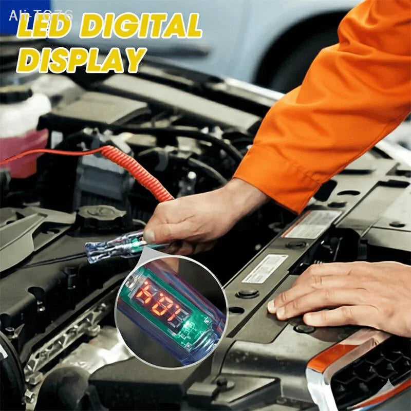 Digital Circuit Tester Pen 3V–120V | Car Truck Voltage Probe