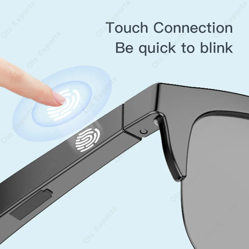 2026 Photosensitive Color Change Smart Glasses Bluetooth Voice Calls Control Music UV Polarized Sunglasses Headphone Glasses Man Peaceful Pleasures Health and Wellness