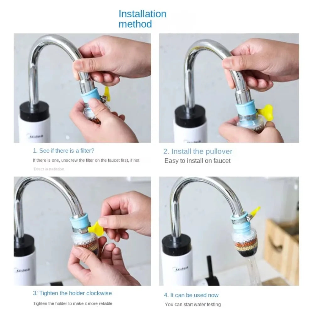 6 Layers Faucet Water Filter Tap Purifier 360° Rotatable Coconut Charcoal Nozzle for Faucet Kitchen Household Water Filter Peaceful Pleasures Health and Wellness
