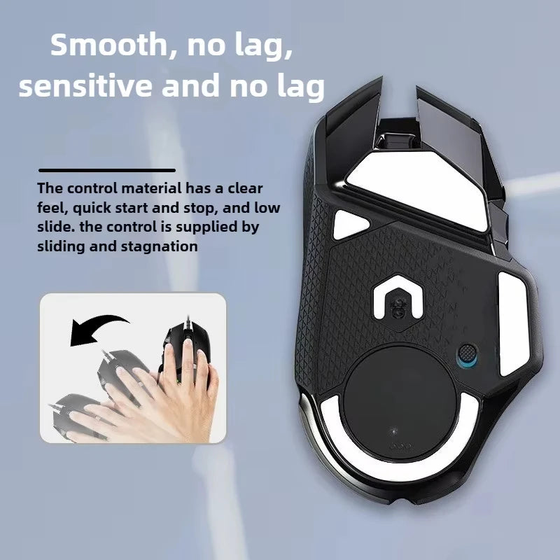 2pcs Teflon Foot Pads for Logitech G502 Hero Wired Mouse - E-Sports Gaming Mouse Accessories, Black, Mouse Pads for Desk Peaceful Pleasures Health and Wellness