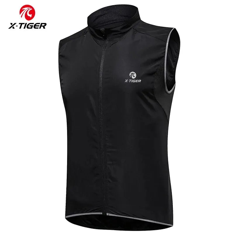 X-TIGER Cycling Vest – Windproof, Reflective & UV Protection