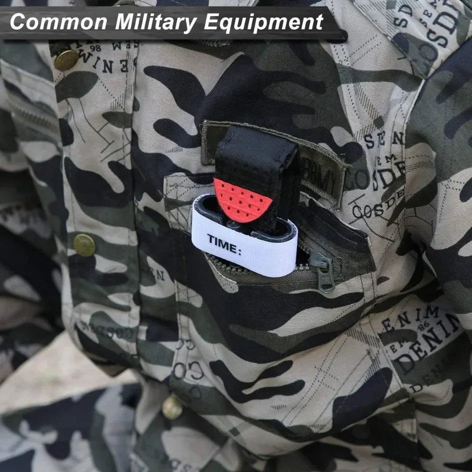 1pcsBlue/Red/Khaki/Black CAT Tourniquet Tactical Military Survival Outdoor Combat Turnstile Rotating First Aid Medical Emergency Peaceful Pleasures Health and Wellness
