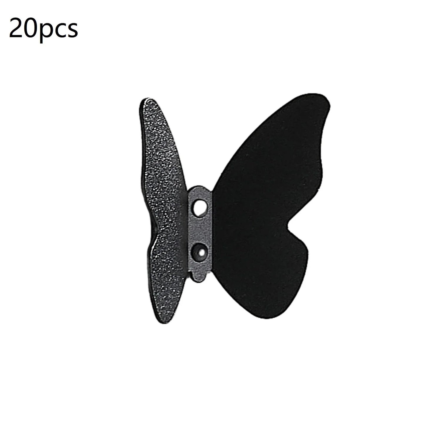 Butterfly Frosted Aluminum Wall Hook – Decorative Storage Hook