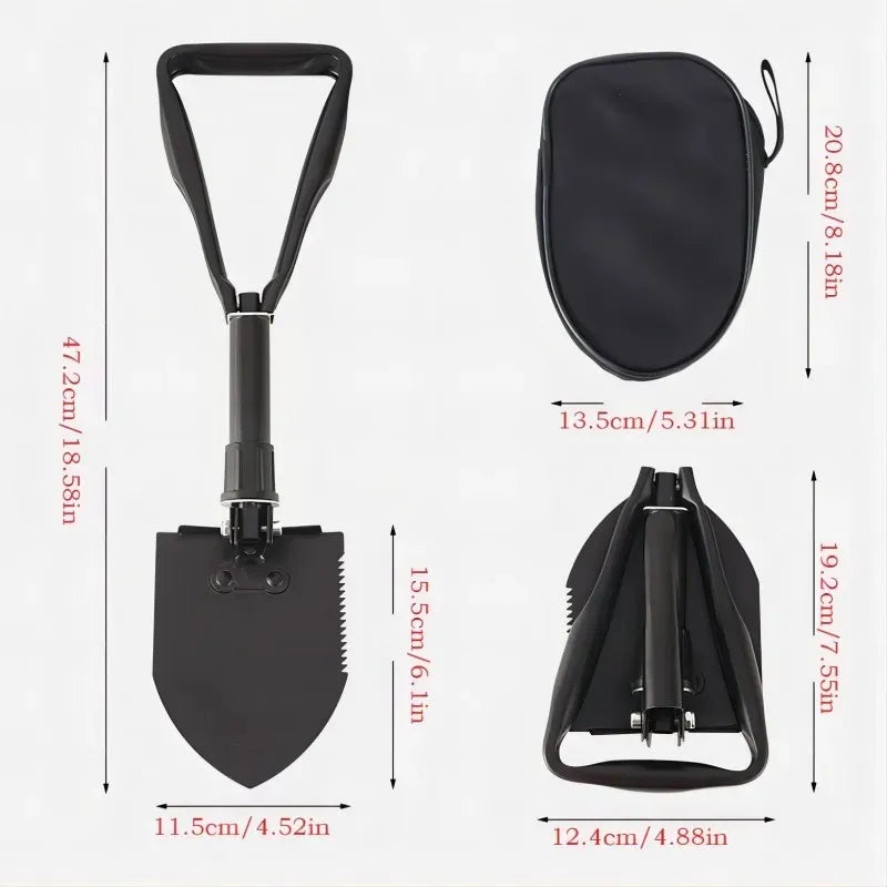 Outdoor Engineer Shovel Car Folding Shovel, Camping Shovel Fishing Emergency Survival Defense Shovels Shovels Peaceful Pleasures Health and Wellness