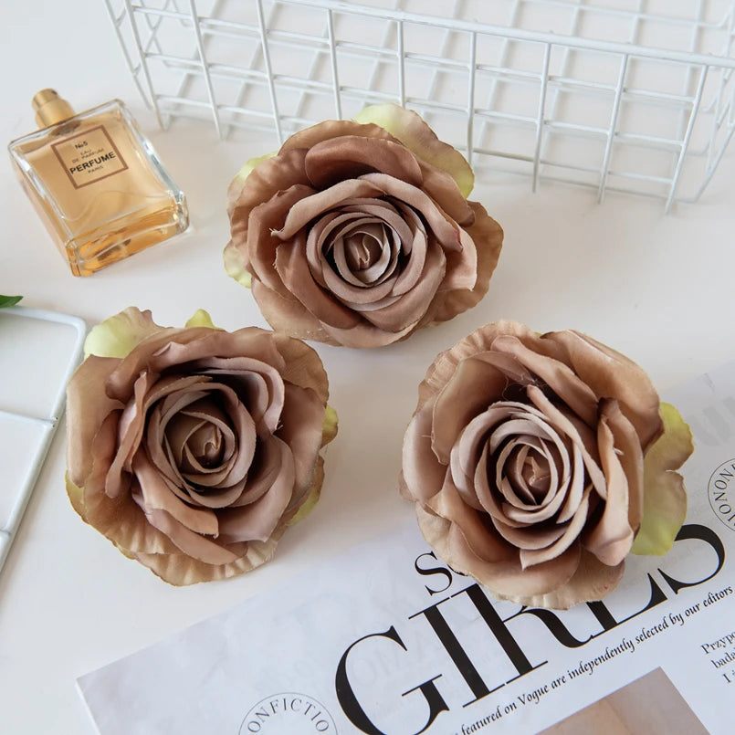 Silk Rose Artificial Flowers for Wedding, Home & DIY Décor