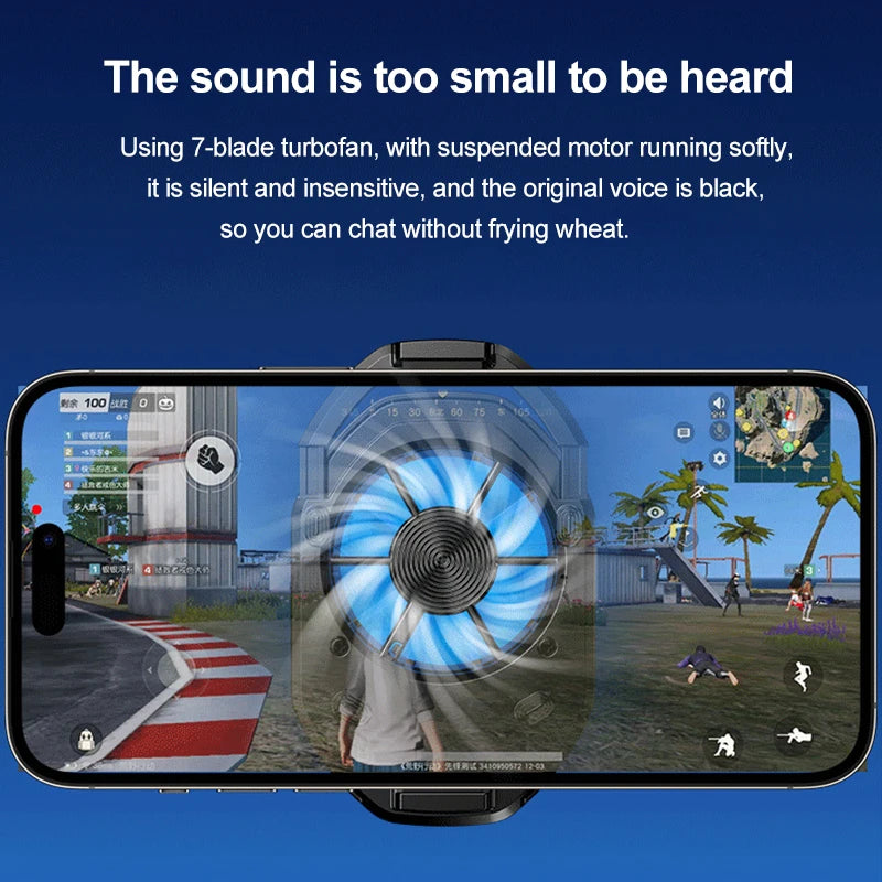 Cooler For Cell Phone Cooler Fan Gaming Mobile Fan Rechargeable Portable Fan Cooling Fan For Phone Radiator For Phone Shark Fan Peaceful Pleasures Health and Wellness