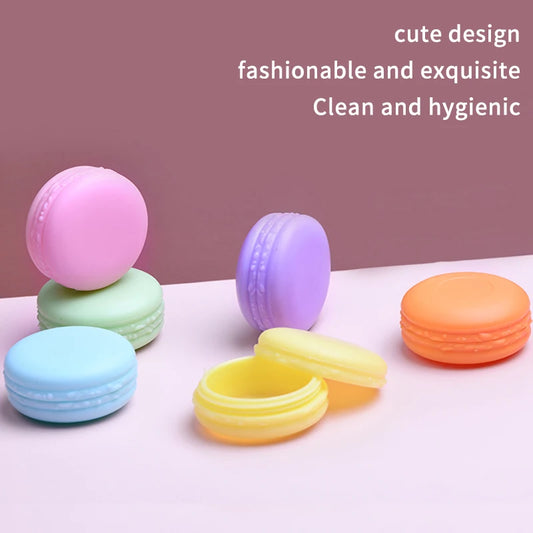5Pcs 10g Macaron Cream Jar,PP Plastic Lotion Cream Box Bottle,Cosmetic Foundation Cream Pill Storage Box,Travel Portable Makeup Peaceful Pleasures Health and Wellness