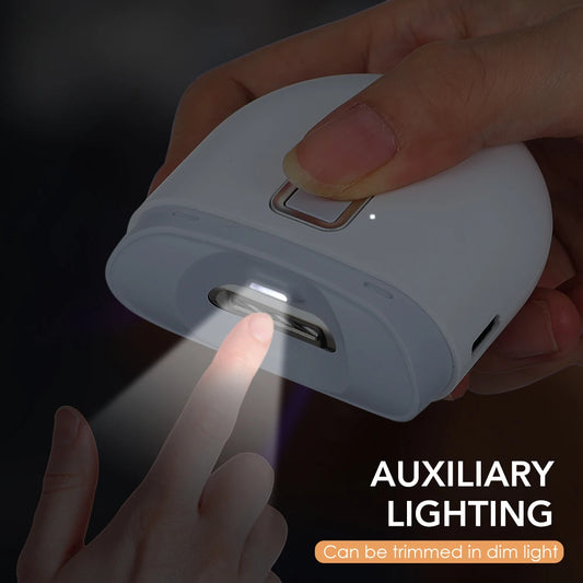 Electric Nail Clipper with LED Light | Rechargeable Trimmer Electric Nail Clipper Peaceful Pleasures Health and Wellness
