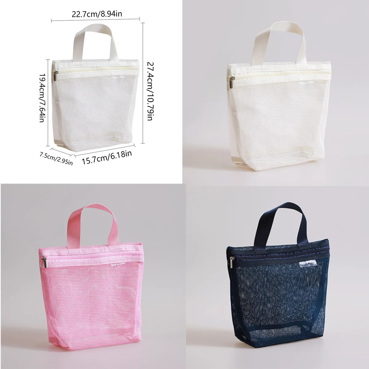  1PCS Travel Portable Mesh Cosmetic Toiletry Tote Bags Skin Care Product Organizer Travel Washing Bath Accessories Bags Peaceful Pleasures Health and Wellness