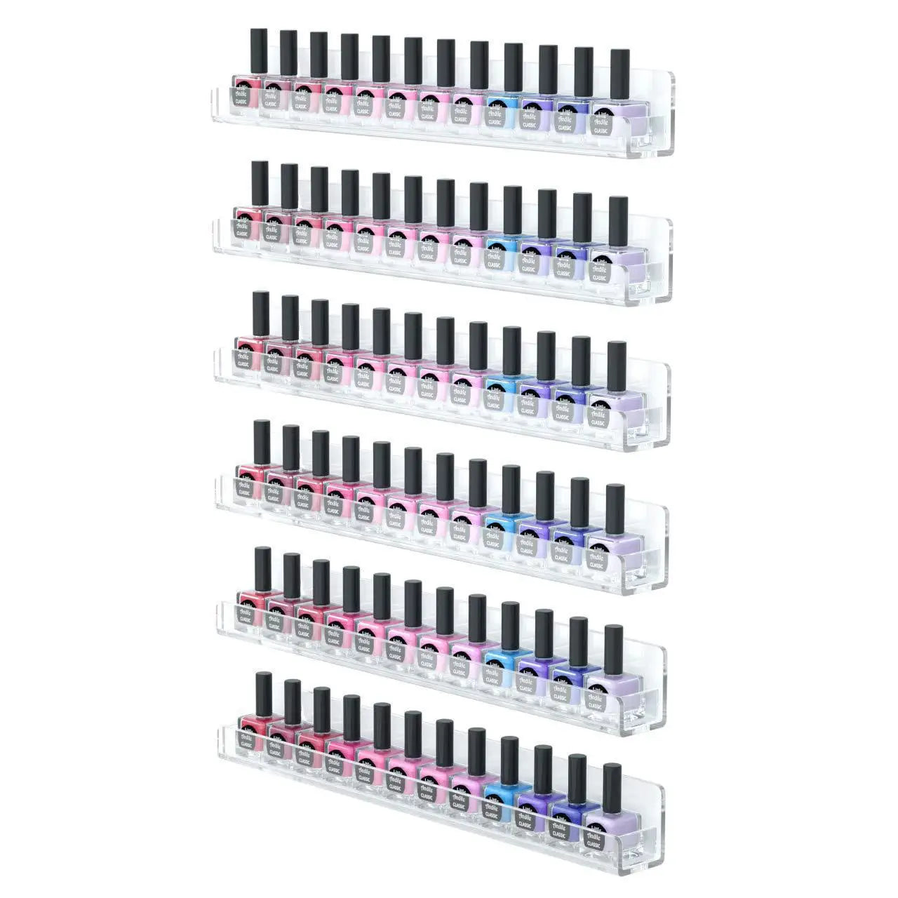 ‌Transparent Multi Layer Acrylic Nail Polish Organizer Storage Display Rack for Beauty Salon and Nail Technician Home Use Peaceful Pleasures Health and Wellness