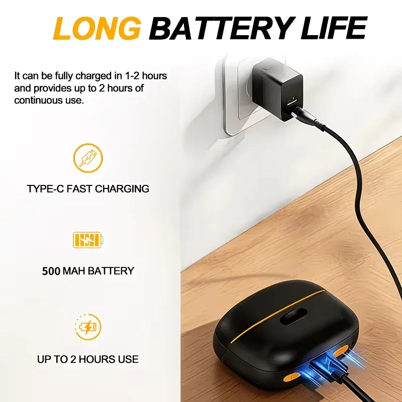 Rechargeable 2-in-1 Electric Nail Clipper & Trimmer | Quiet Safe
