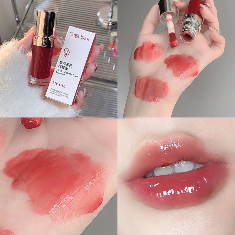 Gege Bear Crystal Jelly Lip Oil Mirror Gloss Tint | K-Beauty