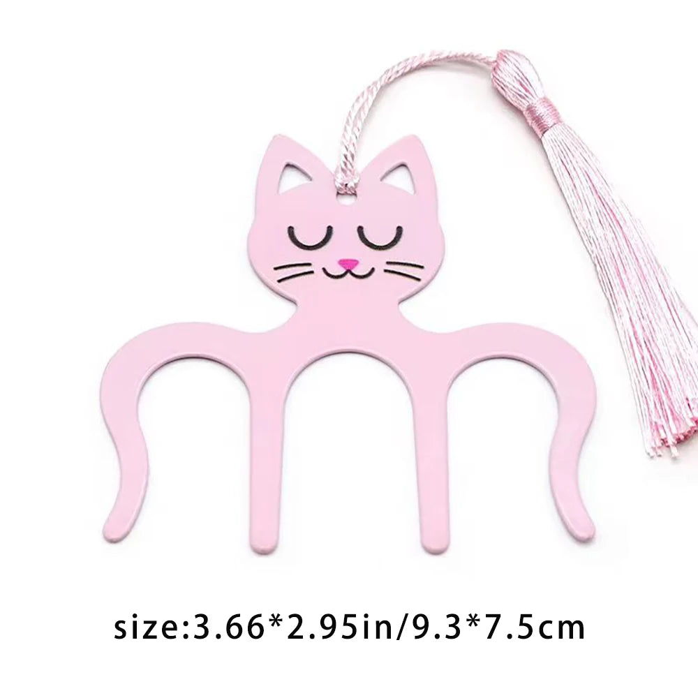 Cartoon Cute M-shaped Score Clip Metal Iron Book Flat Paging Fixed