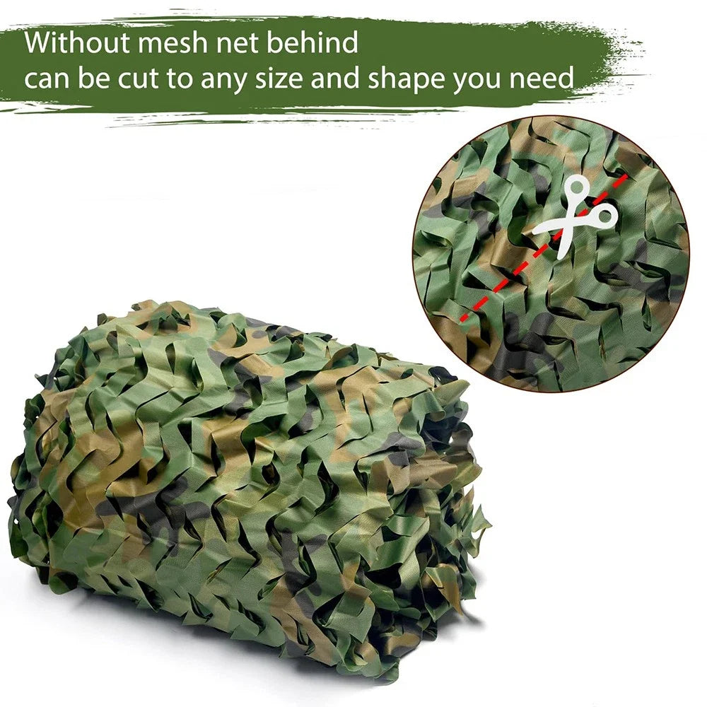 Camouflage Netting Outdoor Camping Sunshade Mesh Camo Net for Garden Buildings Fencing Trellis Covers Privacy Cloth Sun Shelter Peaceful Pleasures Health and Wellness