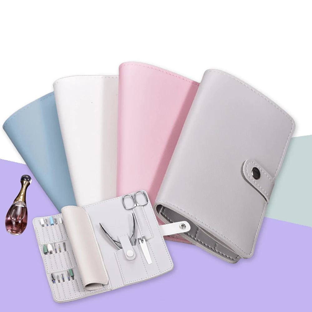 Portable Nail Case Dead Skin Clipper Polishing Head Steel Push Repair