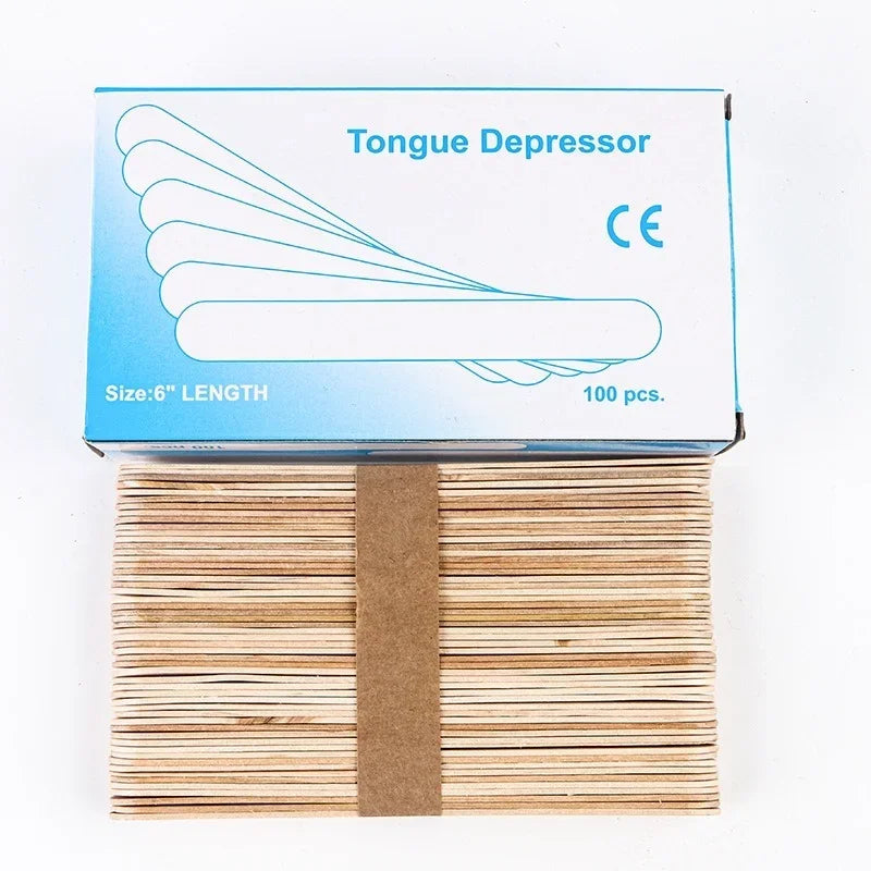 Depilation Tools Wholesale 100pcs/depilation Shaving Wax Stick Beauty Care Tools Pressure Tongue Stick Wax Stick Peaceful Pleasures Health and Wellness