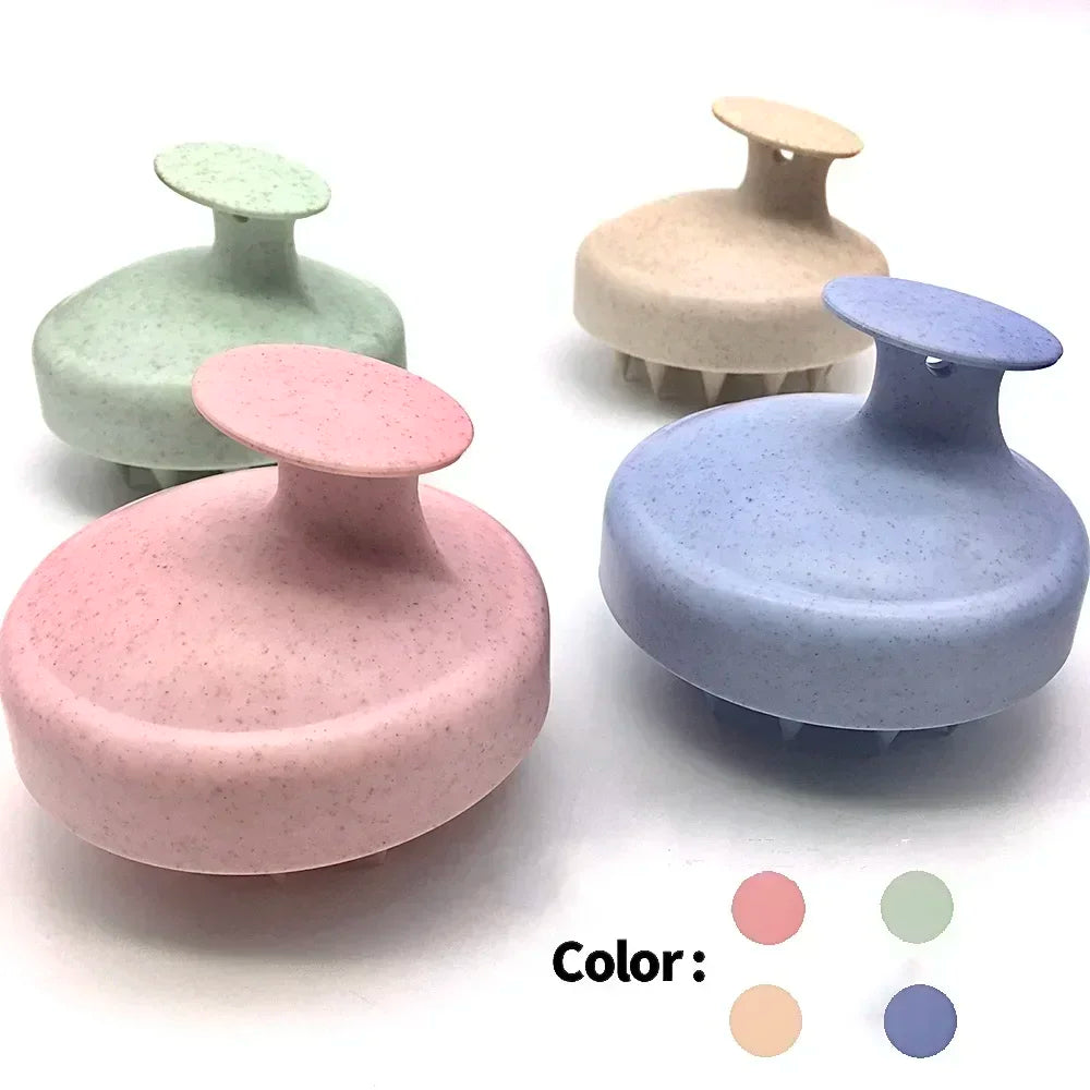 Silicone Shampoo Brush Head Scalp Massage Comb Clean The Scalp Thoroughly Body Massage Brush Bath Brush Salon Hairdressing Tool Peaceful Pleasures Health and Wellness