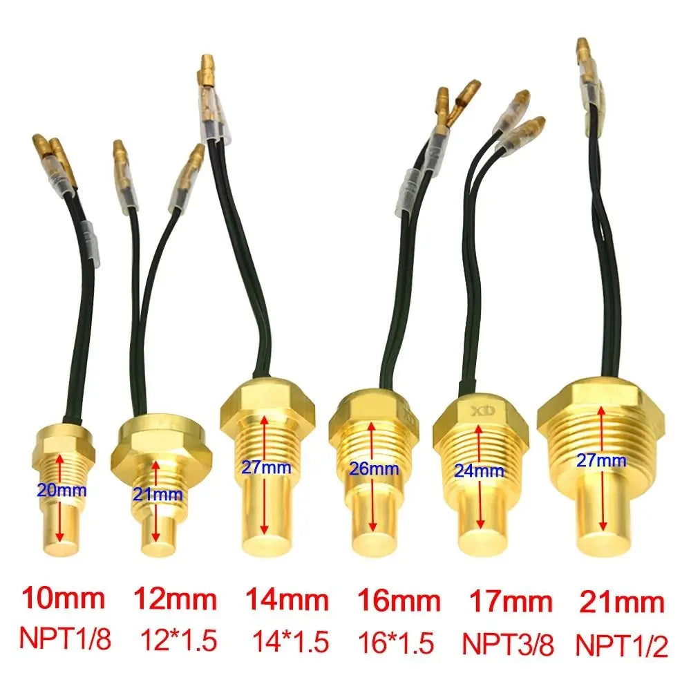 50K Water Temperature Sensor 12V/24V Universal NPT Fit