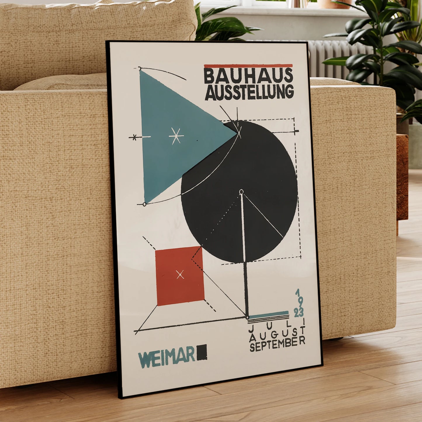 Bauhaus Ausstellung 1923 Weimar Canvas Wall Art | Framed Print