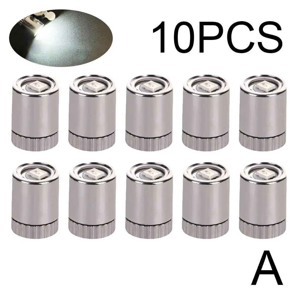 10-Pack Miniature LED Lights for Dollhouse & DIY Crafts Miniature Craft Lights Peaceful Pleasures Health and Wellness white